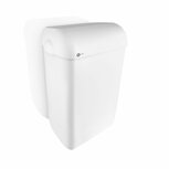 Black Satino Afvalbak 43 Liter Wit