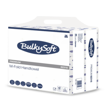 BulkySoft M-vouw handdoekjes Small 2-laags 32 x 21,5 cm  2250 stuks (150 pakken &agrave; 15)  Papieren Handdoeken