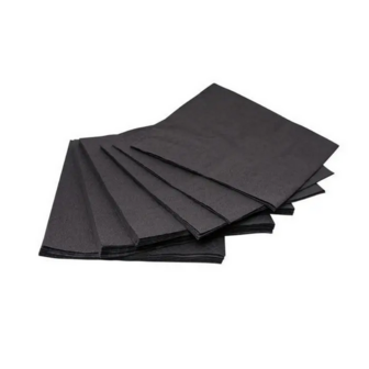 Bulkysoft zwarte servetten 24x24cm 2-laags 2000 stuks