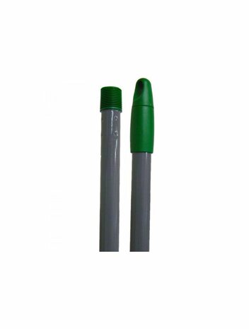 Steel met schroefdraad metaal grijs/groen