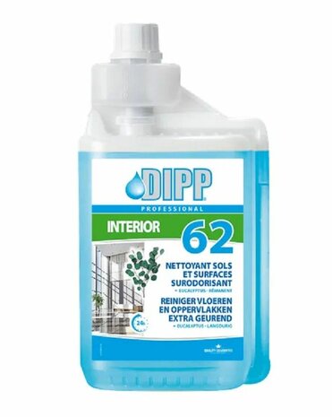 DIPP 62 Reiniger vloeren en oppervlakken - Eucalyptus 1 liter