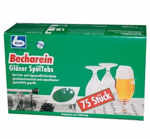 Becher Becharein glazenreinigingstabletten  750 gram