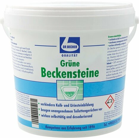 Becher urinoirblokjes groen  35 stuks