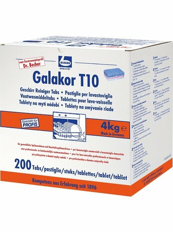 Becher Galakor T10 vaatwastabletten  200 stuks