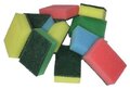 Schuurspons klein. Div kleuren. 9x6x3cm 1x10